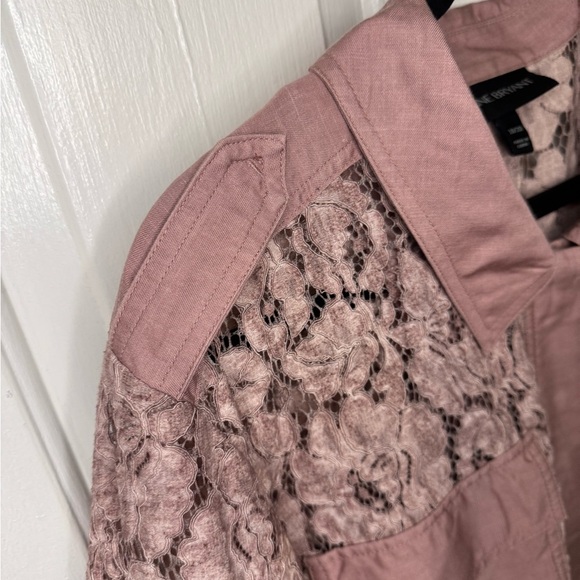 LANE BRYANT Womens Pink Pocketed Button Up Cardigan Plus 18/20.  #120 - Picture 10 of 13